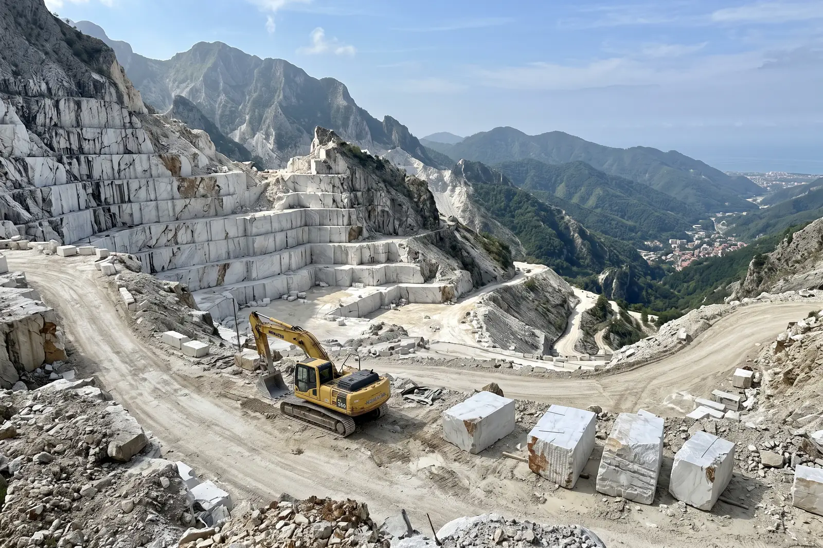 White marble quarry in Italy