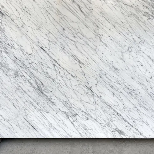 A first-choice white marble slab