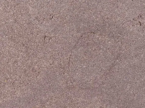 Detail of the Santafiora Brown sandstone slab: fine grain and a faint dark line