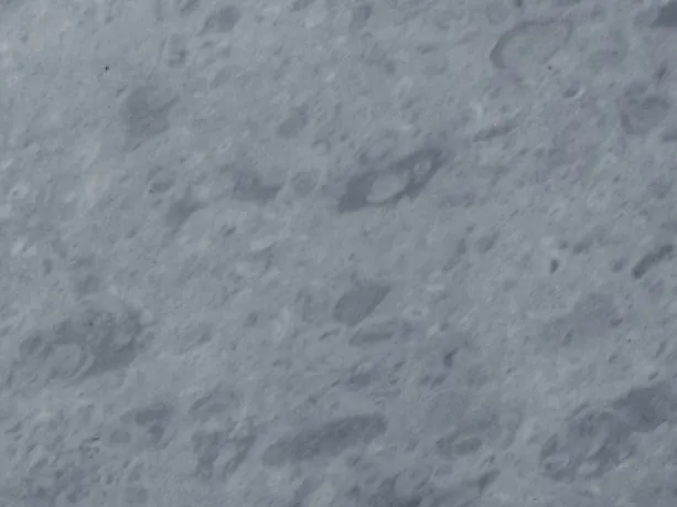Detail of gray Bardiglio Imperiale marble: soft speckling in blue-gray, no veins
