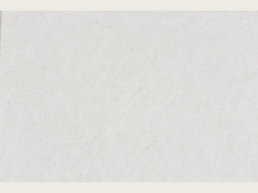 Bianco Siberia marble slab: plain grayish white background, without veins, with tiny dark dots