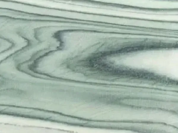 Slab of Cipollino Marble: horizontal wavy dark and light green bands over a light green background