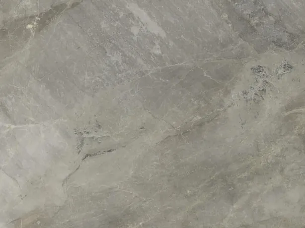Close-up of Fior di Bosco: soft tonal clouds and nearly invisible fine veins over the greenish gray