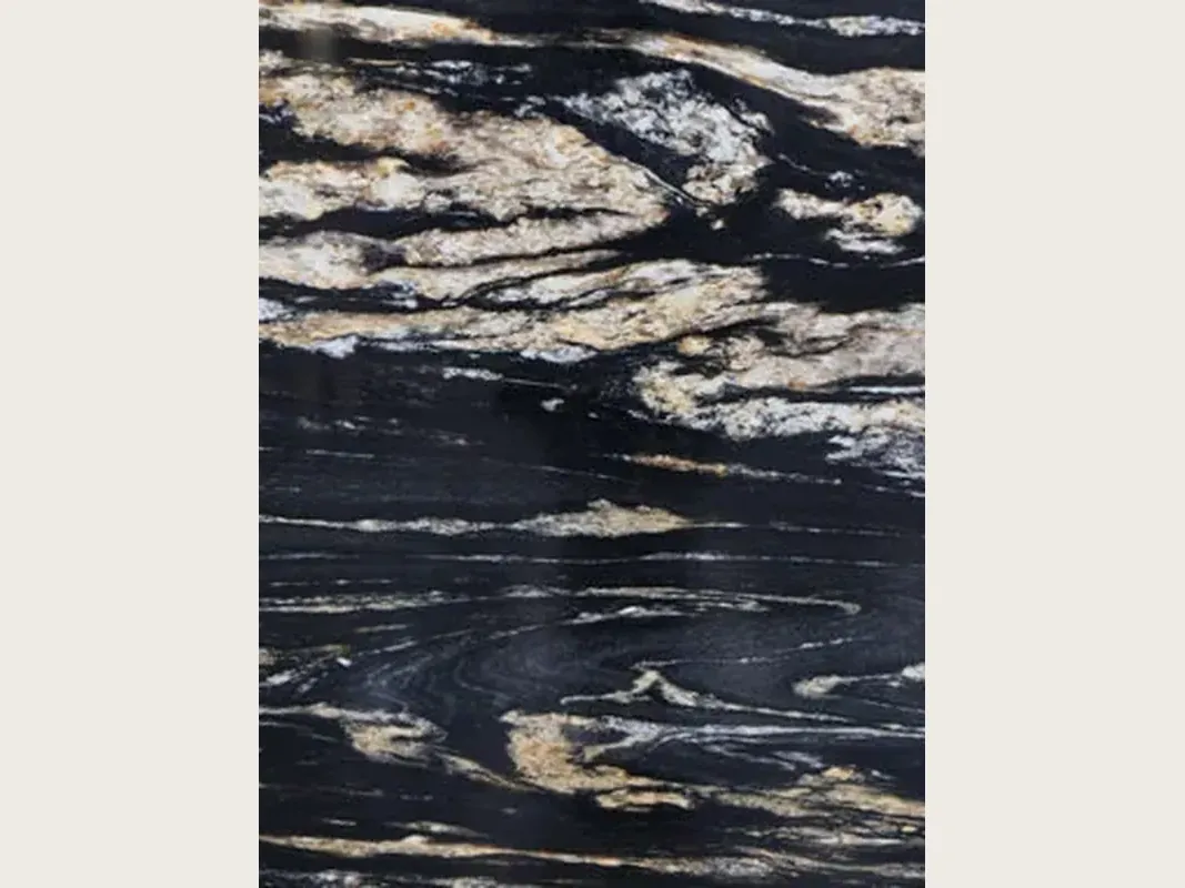Beige Golden Vein marble slab: pinkish beige fragments separated by terracotta and reddish brown patches (another slab)