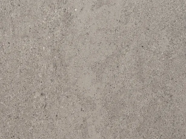 Close-up of gray Lipica Unito marble: fine, uniform grain in a beige gray tone