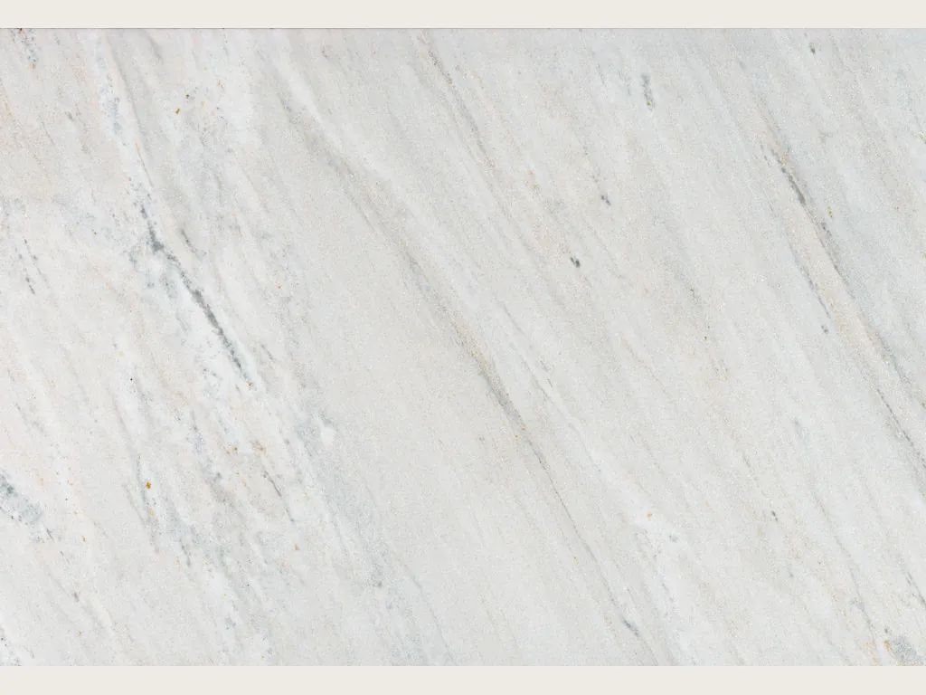 Palissandro marble slab: grayish white background with fine parallel gray strokes on the diagonal