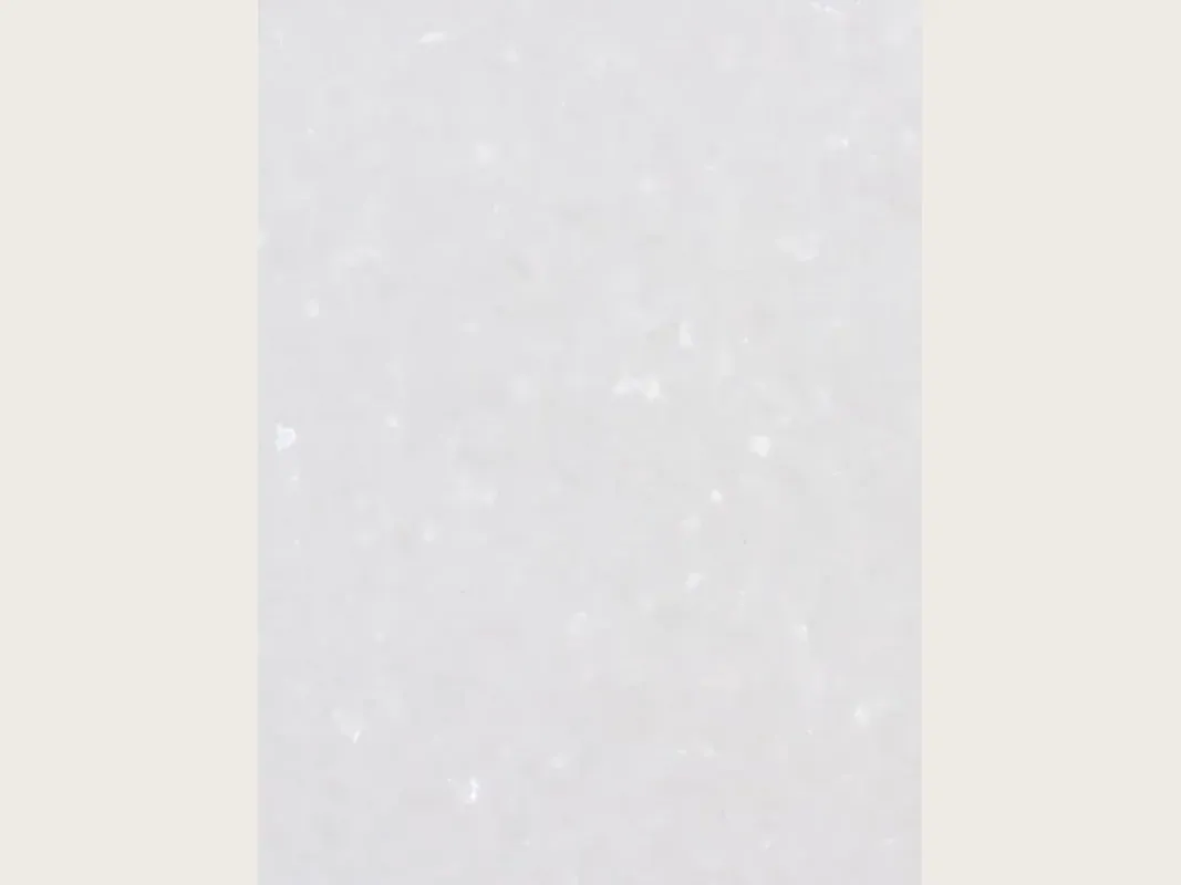 Pure White marble slab: an even pure white, no veins, matte surface