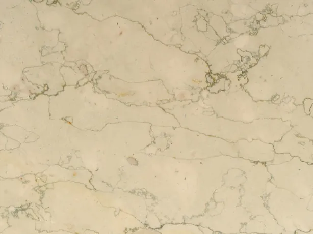 Verdello beige marble detail: fine, irregular gray lines over the creamy beige