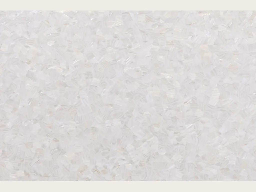 Freshwater shell mother of pearl slab: pearly white with very small mother-of-pearl pieces