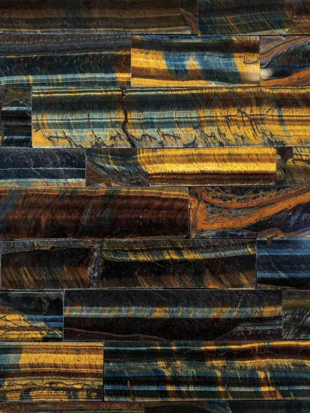 Olho de tigre azul dourado