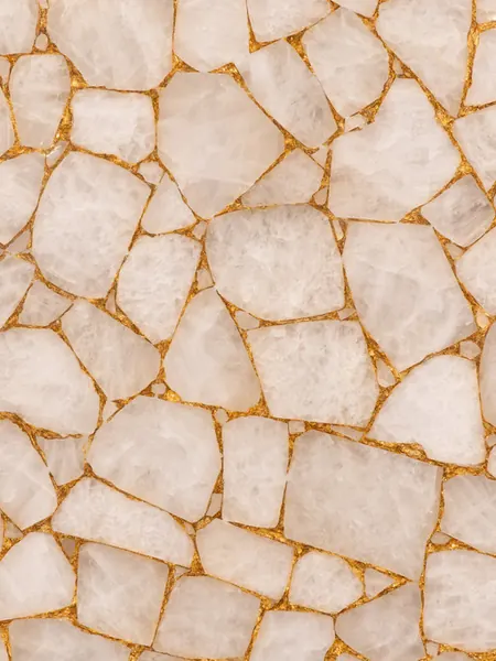 white quartz with gold leaf