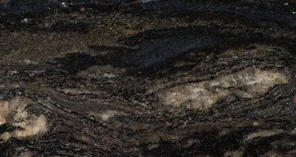 Granito Cosmic Gold, losa negro natural