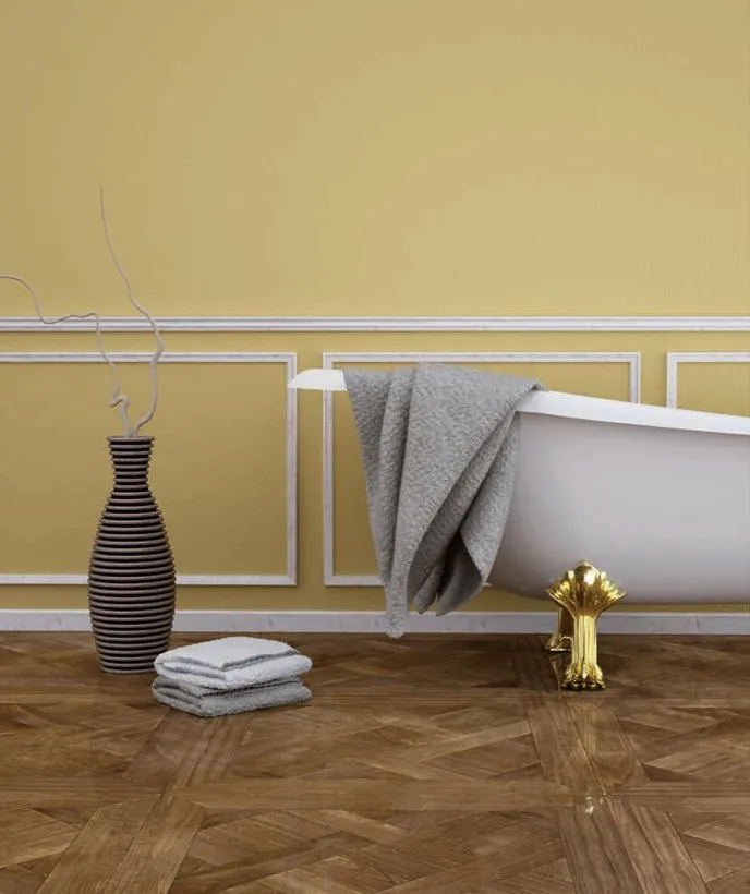 Ambiente con detalles de piedra natural italiana, proyecto 4