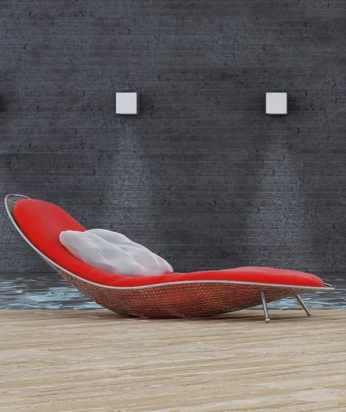 Ambiente con detalles de piedra natural italiana, proyecto 5