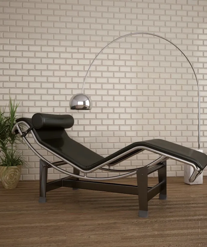 Ambiente con detalles de piedra natural italiana, proyecto 7