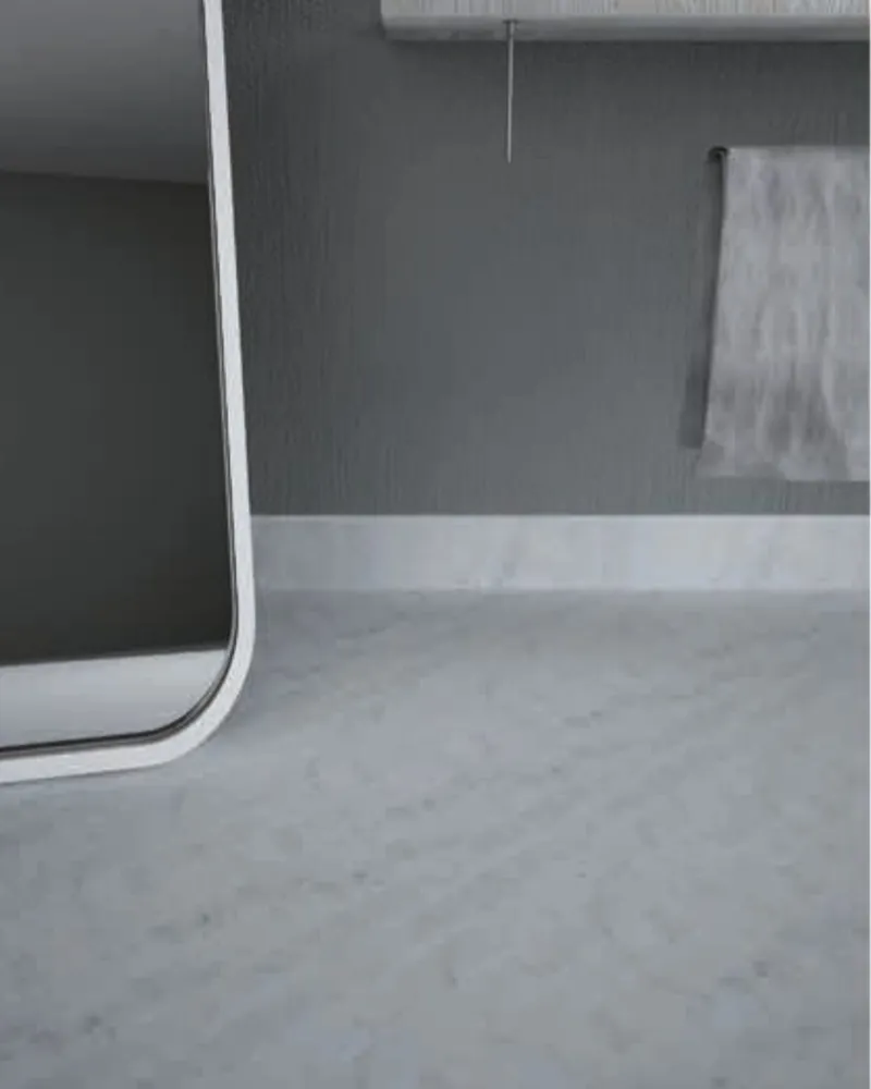 Detalle del piso de mármol Modul Parquet