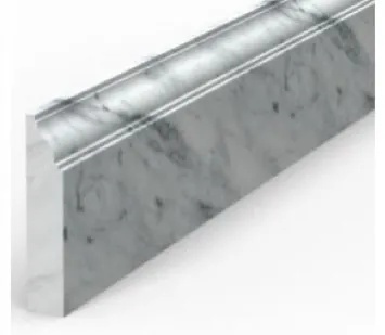Zócalo Tobago · perfil de mármol italiano
